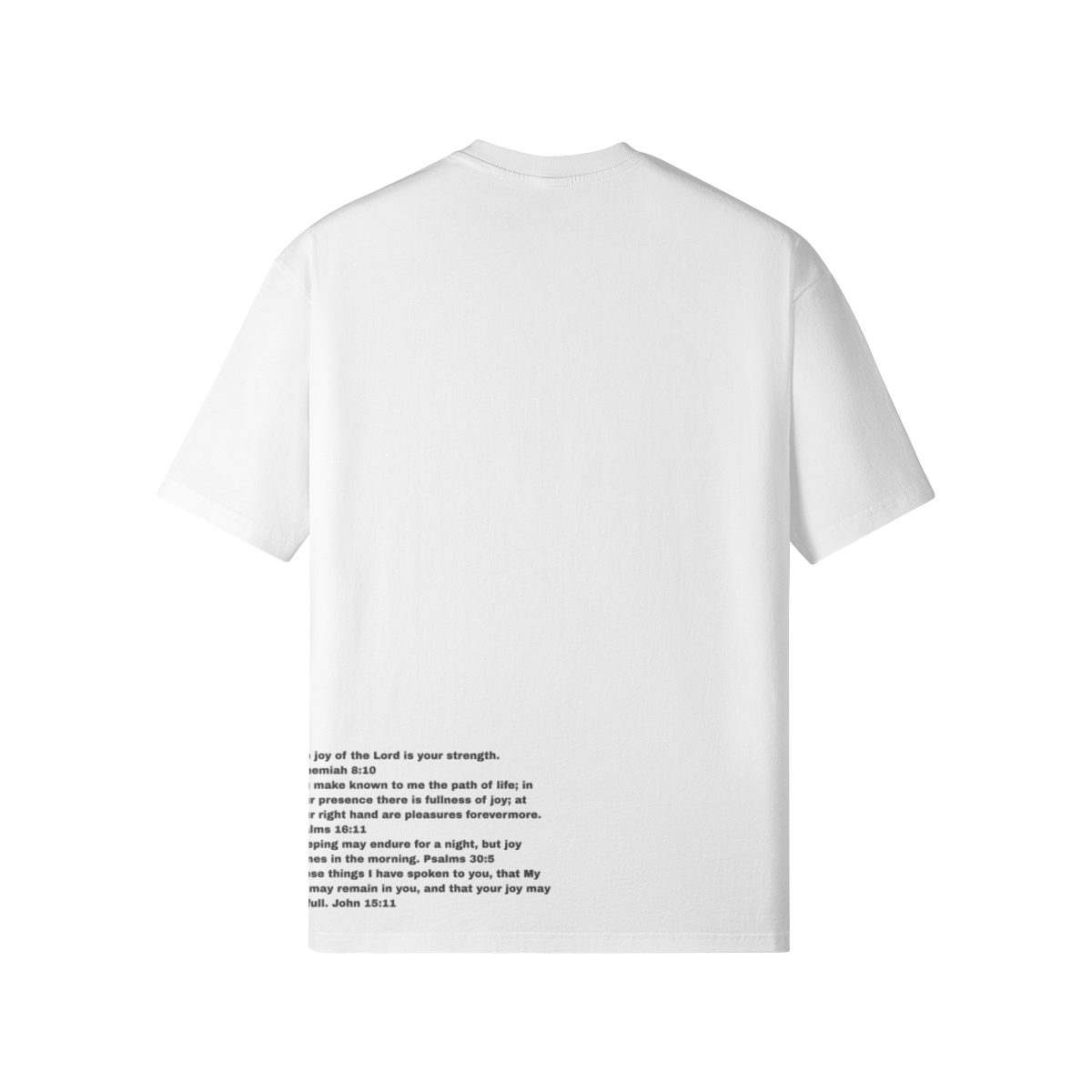 Joy Glitter Tee with Joy of The Lord Bible Quotes