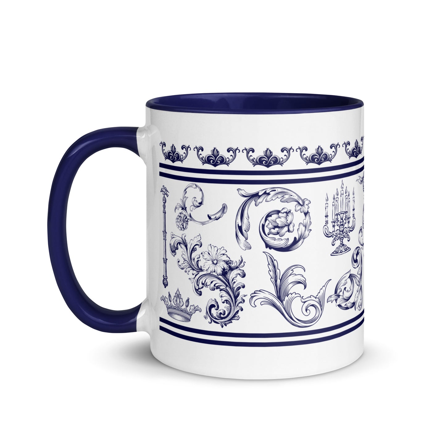 Scripture Mug Inspired By The Book Of Revelation, Navy Color Inside