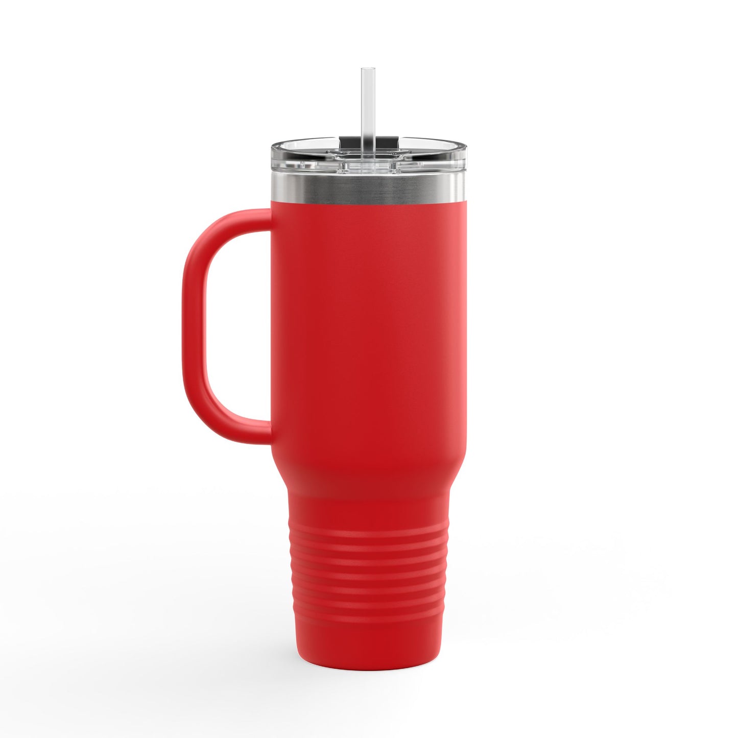 Red Insulated Travel Mug | 40oz with Straw | Perfect for Hot & Cold Beverages