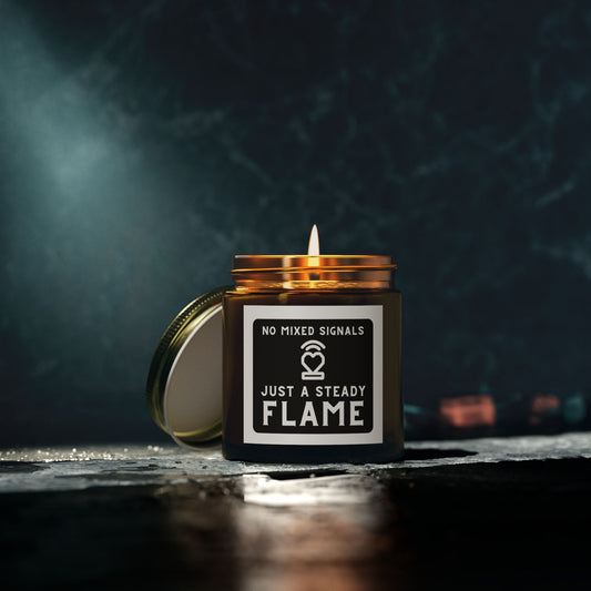 Just a Steady Flame Scented Candle - Coconut Apricot Wax (4oz, 9oz) - Perfect for Relaxing Atmosphere and Gifting