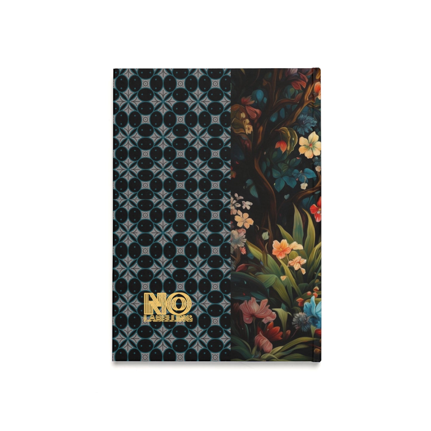 Floral Leopard Hardcover Journal - A5 Size | Vibrant Design for Nature Lovers - Blank or Lined