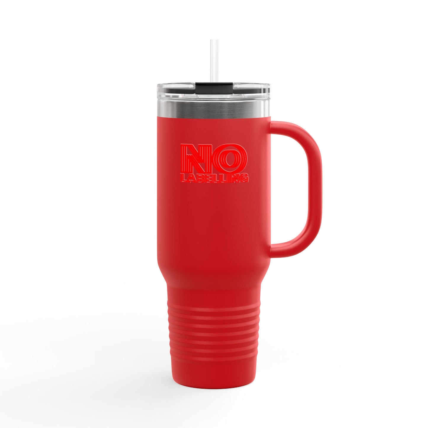 Red Insulated Travel Mug | 40oz with Straw | Perfect for Hot & Cold Beverages