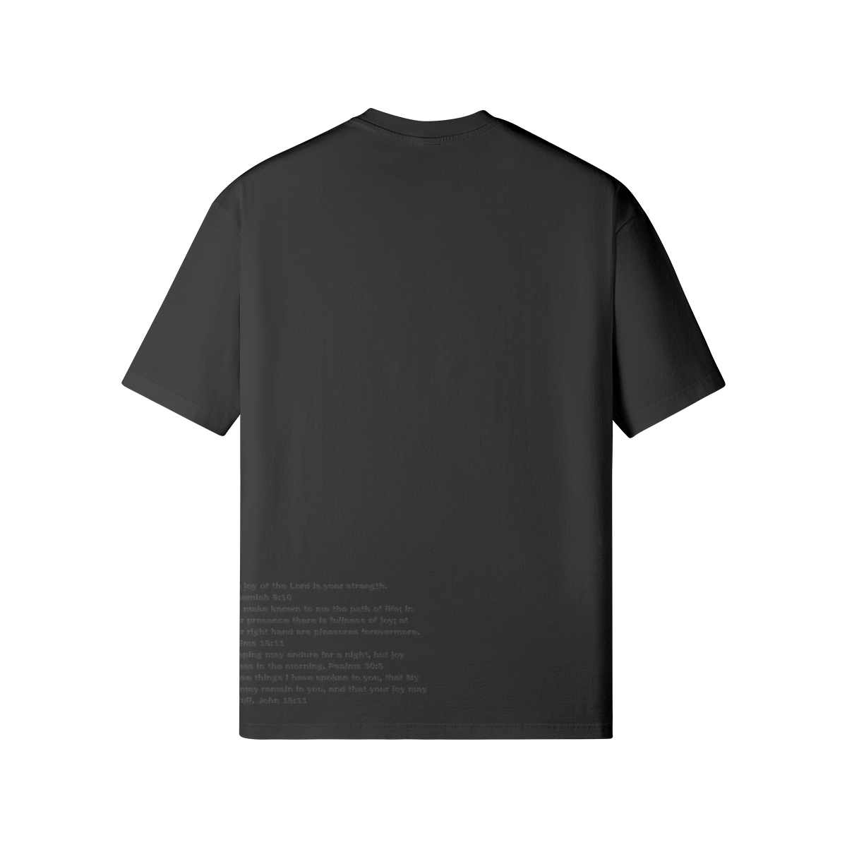Joy Glitter Tee with Joy of The Lord Bible Quotes