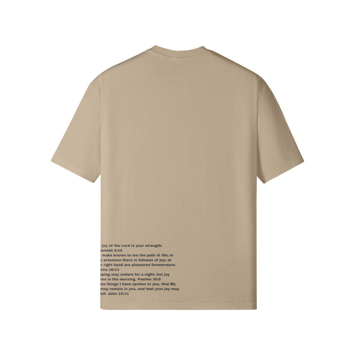 Joy Glitter Tee with Joy of The Lord Bible Quotes