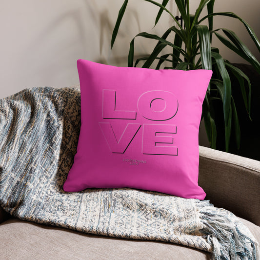 Christian gift for her, pink pillow