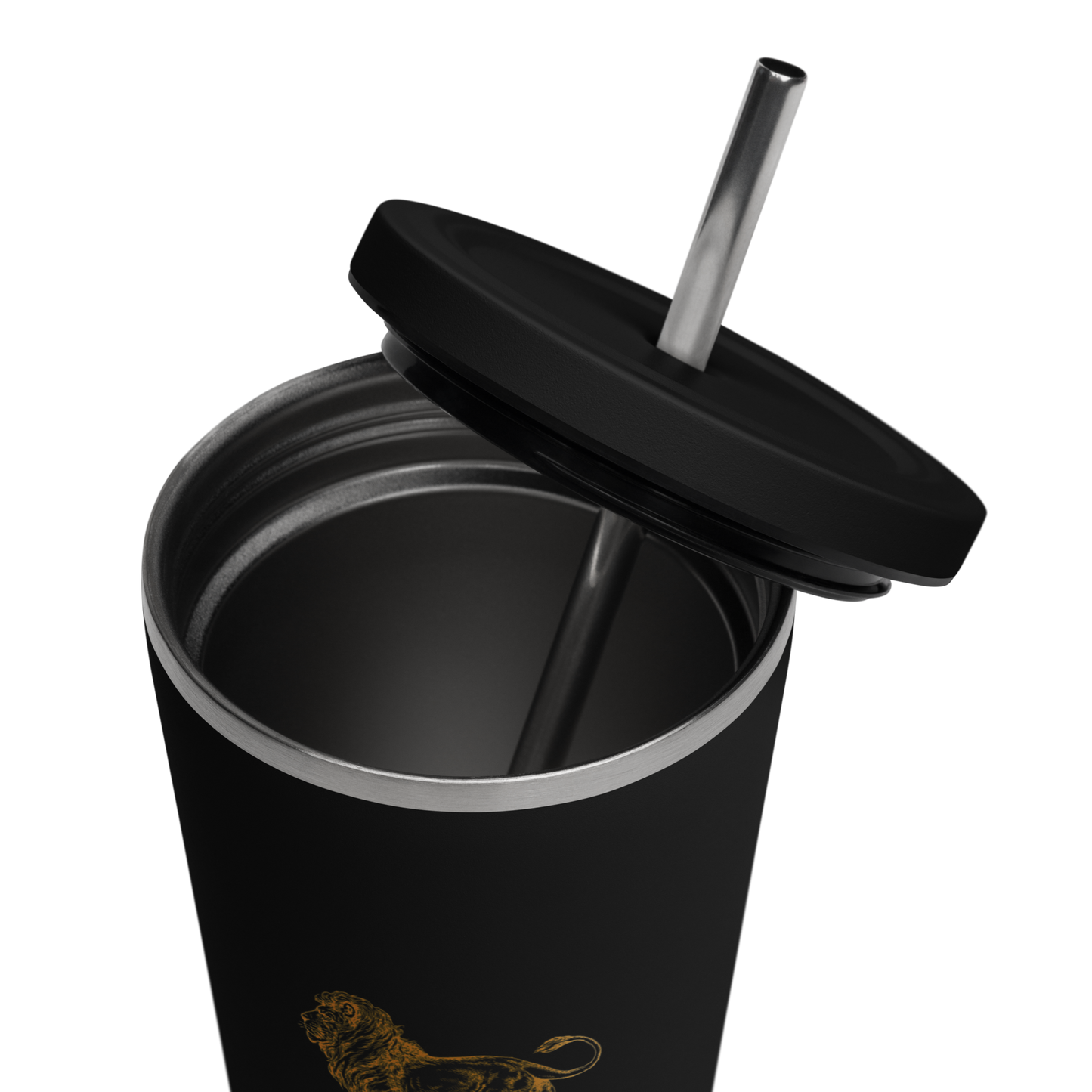 Christian Tumbler - Be Strong and Courageous Insulated Tumbler with Straw – Joshua 1:9 | Scripture Tumbler