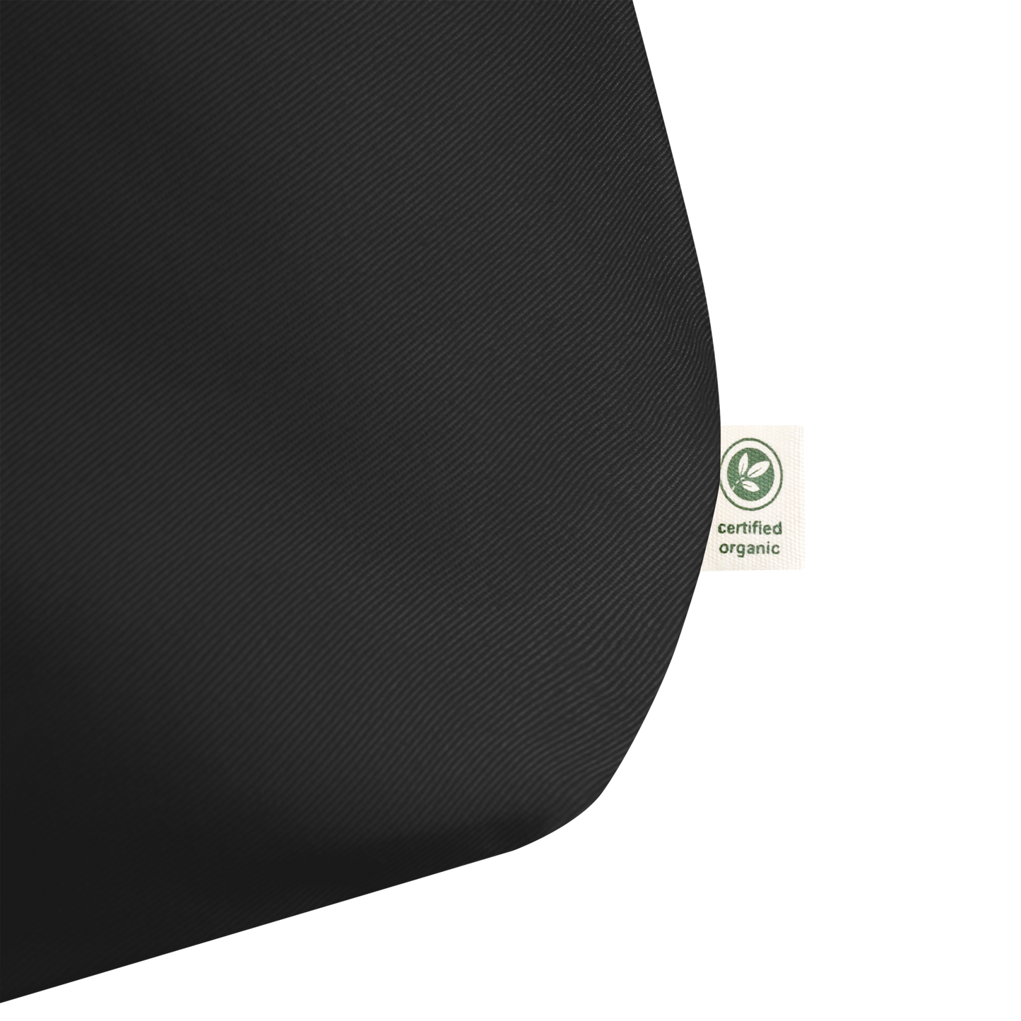 No Labelling Embroidered Large Organic Cotton Tote Bag