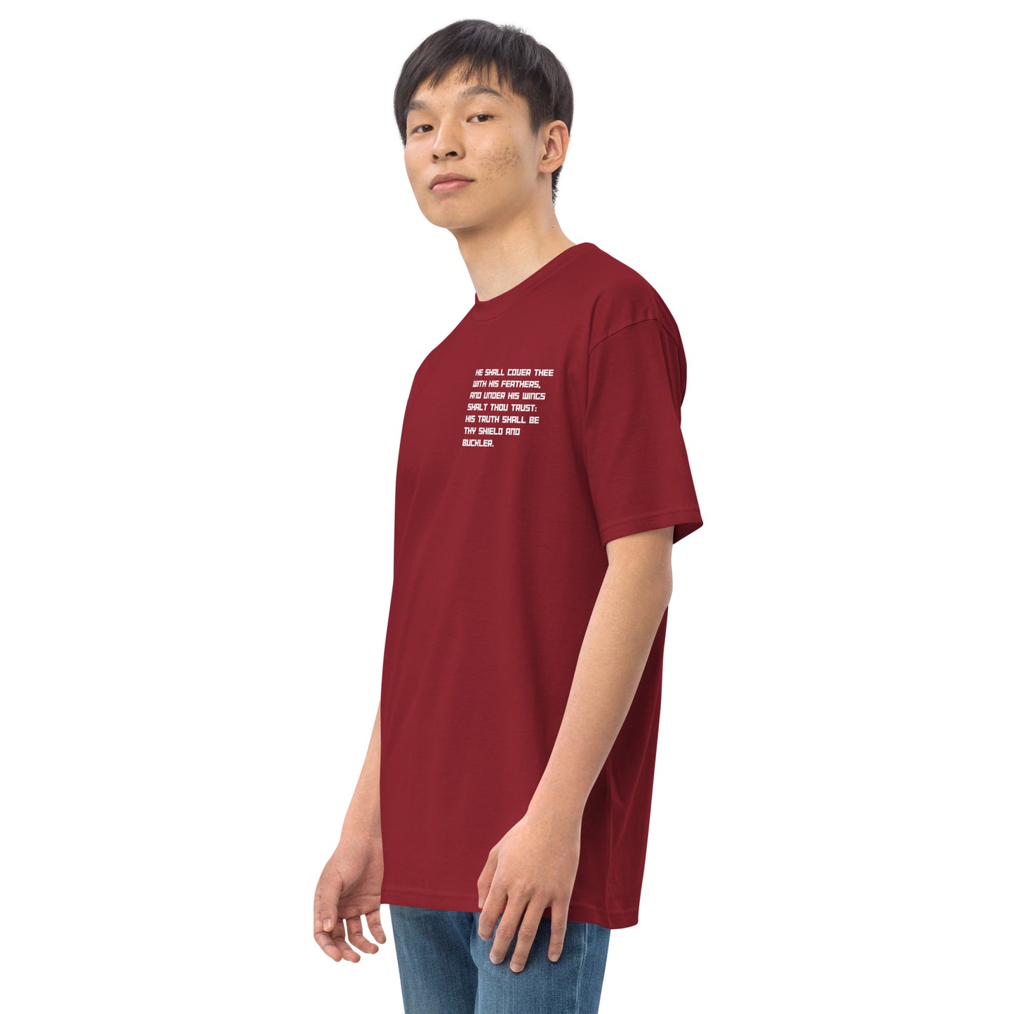 Psalm 91 T-Shirt Men's - 'He Who Dwells In The Secret Place' - Premium Heavyweight Christian Shirt