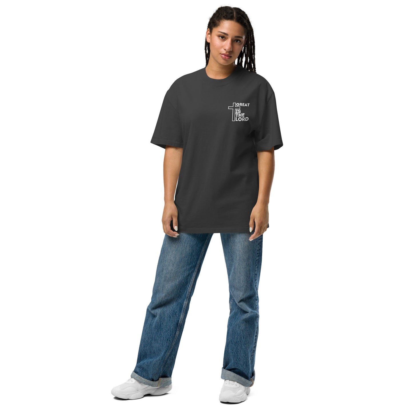 Bible Quote T-Shirt, Oversized faded t-shirt