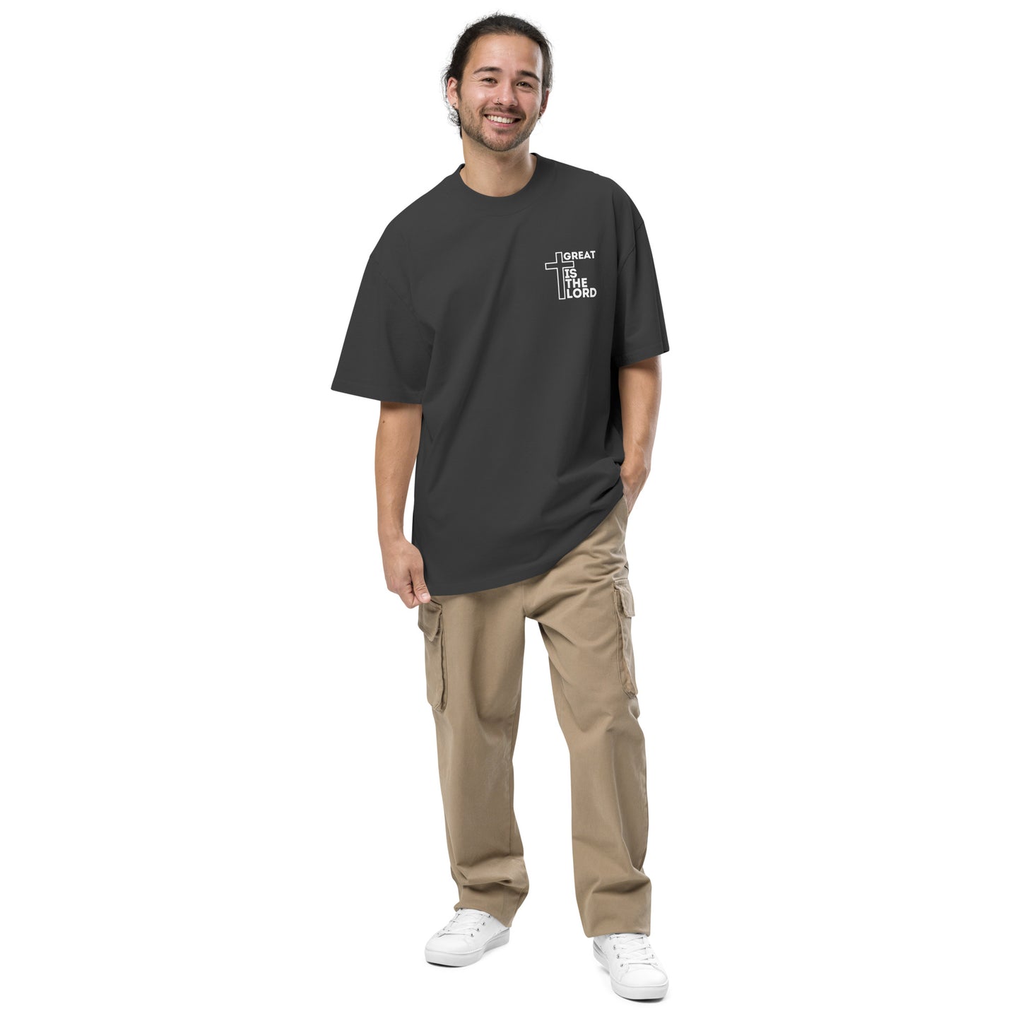 Bible Quote T-Shirt, Oversized faded t-shirt