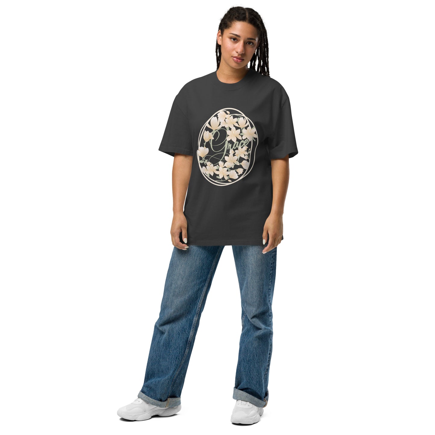 Oversized faded Grace T-shirt
