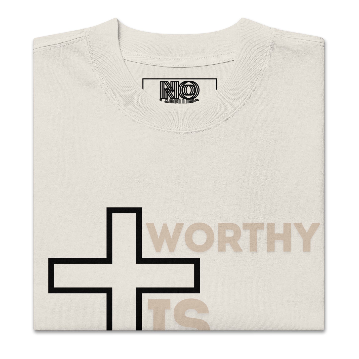 Bible Quote T-Shirt, Oversized faded t-shirt