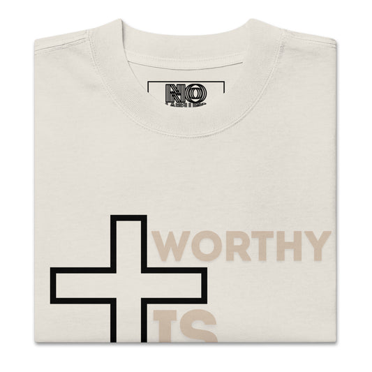 Bible Quote T-Shirt, Oversized faded t-shirt