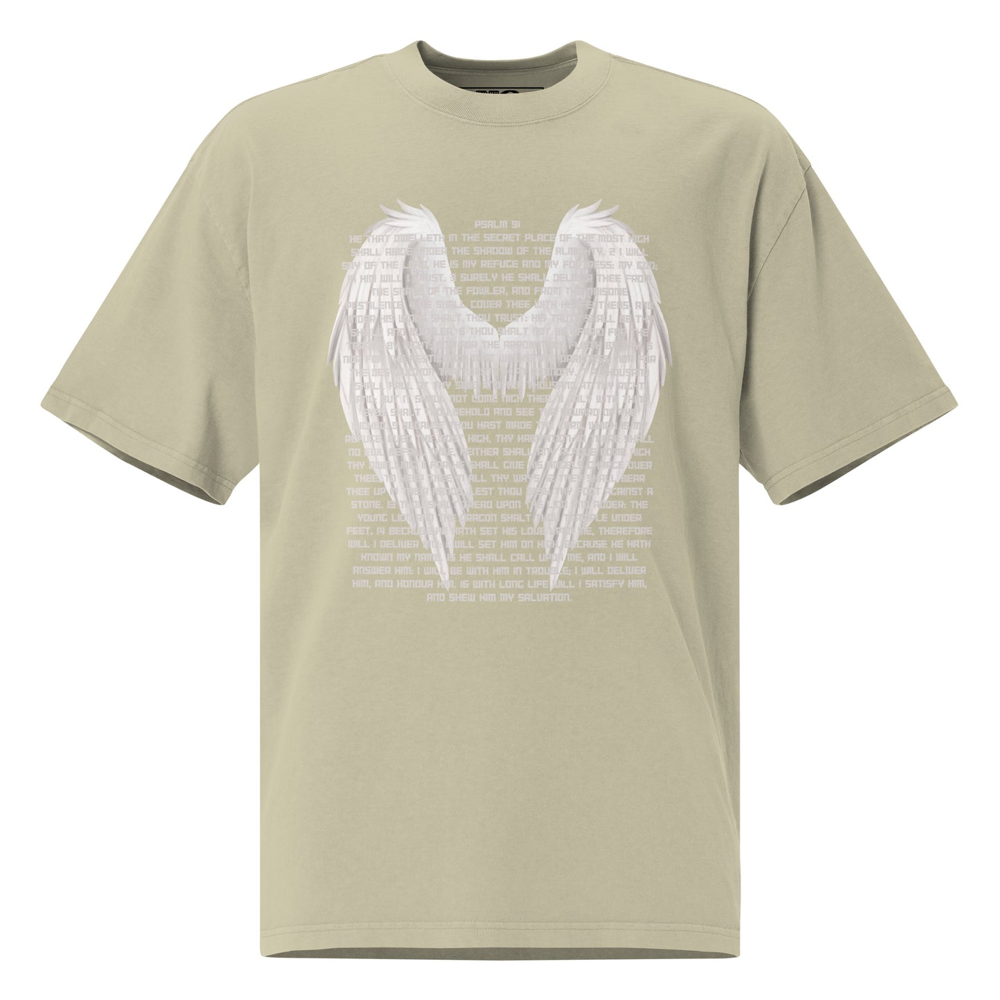 Psalm 91 T-Shirt - 'He Who Dwells In The Secret Place' - Bible Verse T-Shirt for Protection - Oversize T-shirt