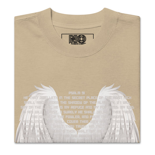 Psalm 91 T-Shirt - 'He Who Dwells In The Secret Place' - Bible Verse T-Shirt for Protection - Oversize T-shirt