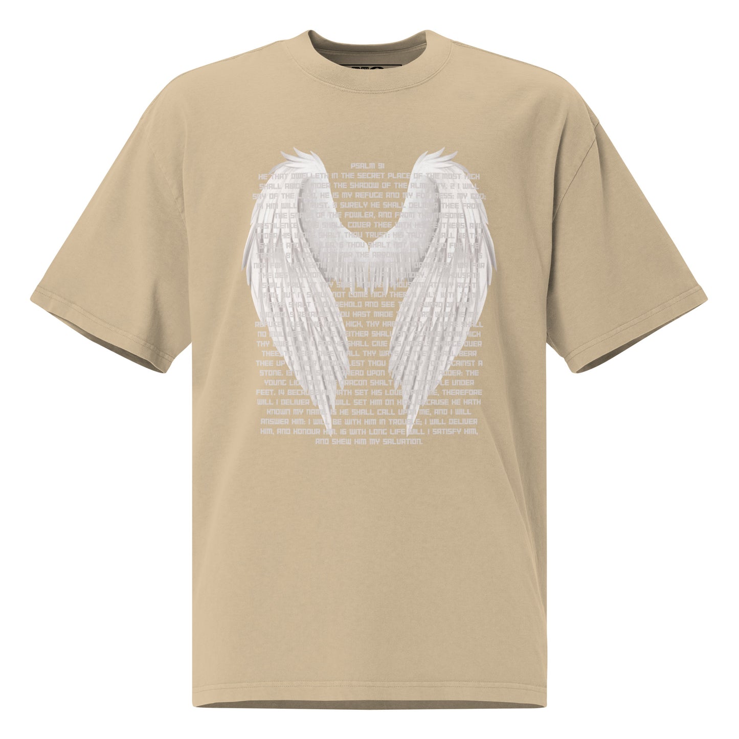 Psalm 91 T-Shirt - 'He Who Dwells In The Secret Place' - Bible Verse T-Shirt for Protection - Oversize T-shirt