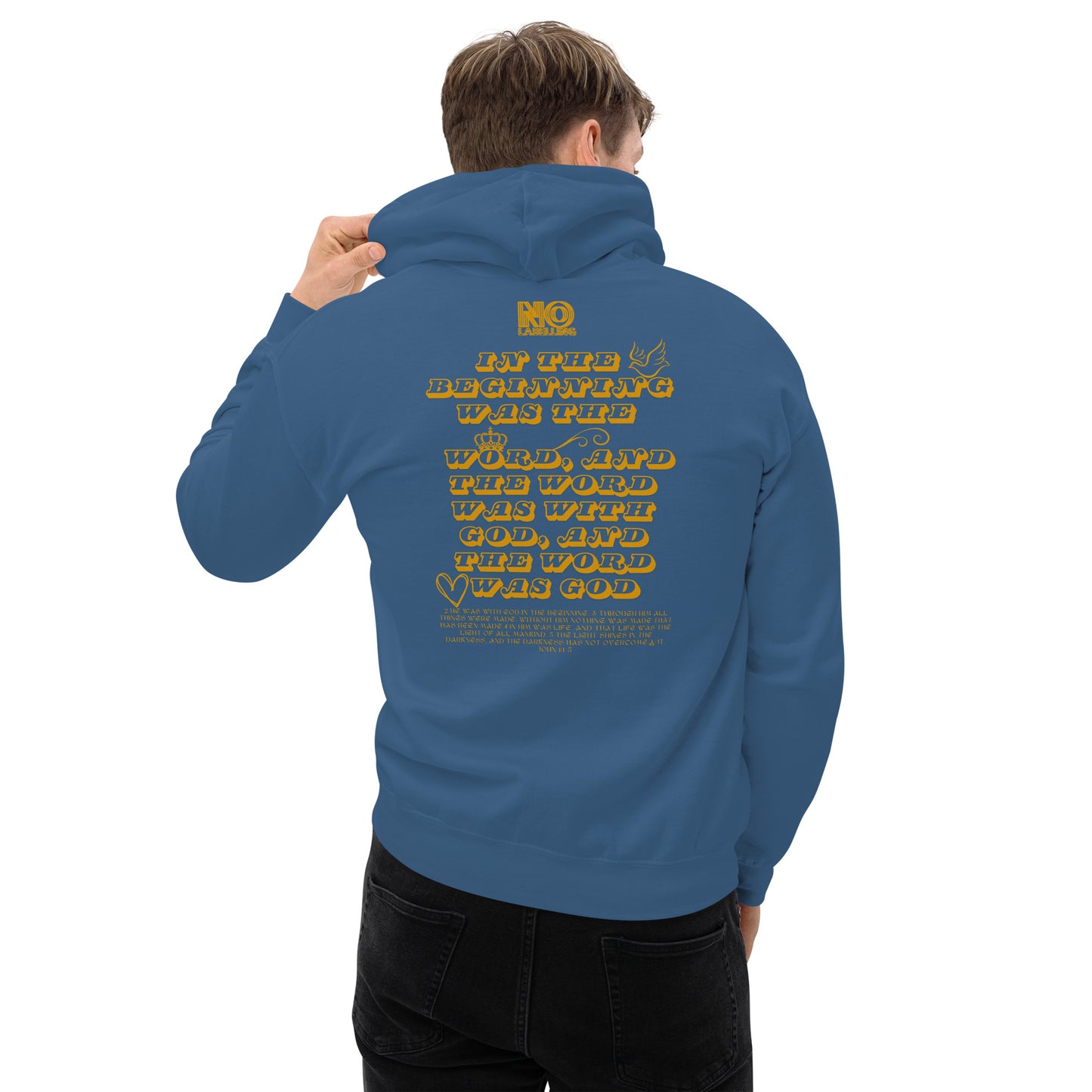 John 1:1 Christian Hoodie - 'In The Beginning Was The Word' - Unisex Faith Hoodie for Hope & Trust