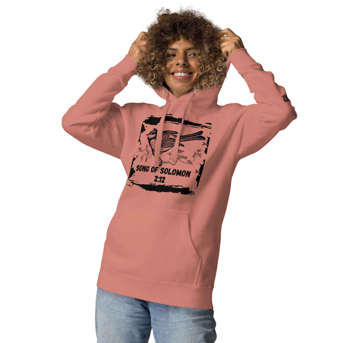 Christian Hoodie with Bible Verse – Song of Solomon 2:12 – Faith-Based Unisex Hoodie in White, Grey, Sky Blue, Dusty Rose