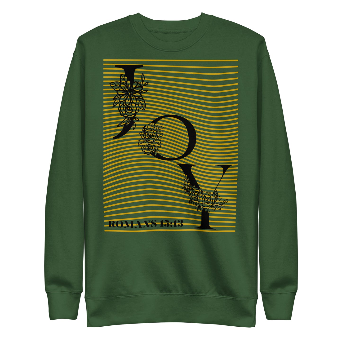 Joy Christian Sweatshirt Romans 15:13 - 'May The God of Hope Fill You With Joy' - Premium Unisex Faith Sweatshirt