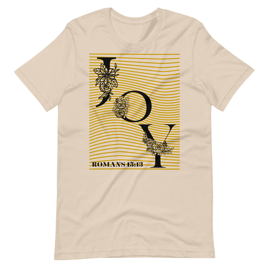 Romans 15:13 Joy T-Shirt - 'May The God of Hope Fill You With Joy' - Unisex Christian T-Shirt for Celebration