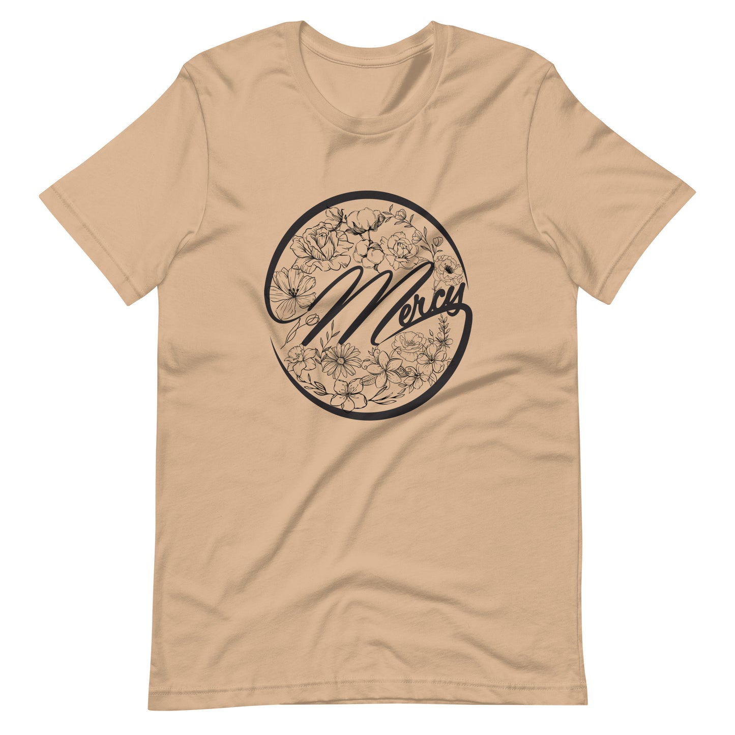 Mercy Unisex T-shirt - Choose from Tan or White