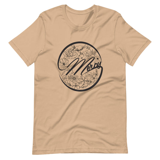 Mercy Unisex T-shirt - Choose from Tan or White