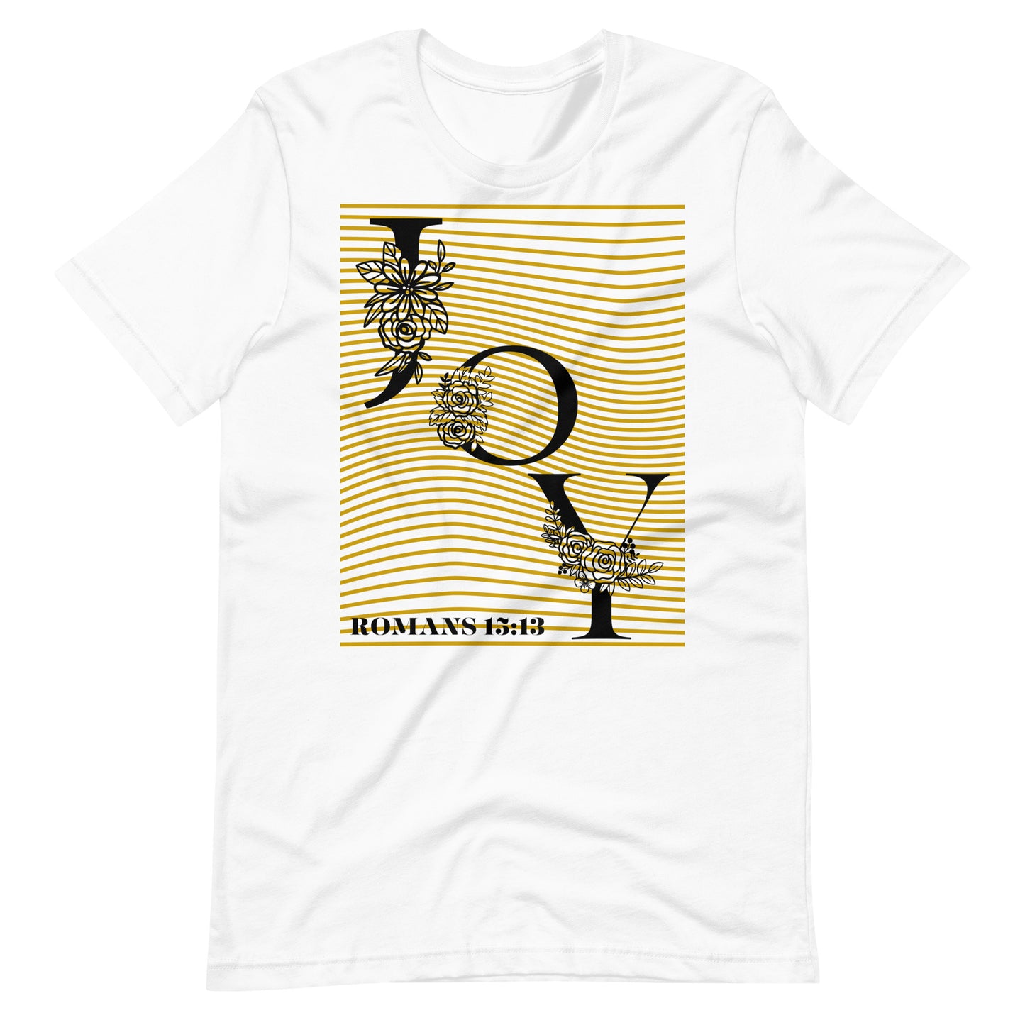 Romans 15:13 Joy T-Shirt - 'May The God of Hope Fill You With Joy' - Unisex Christian T-Shirt for Celebration