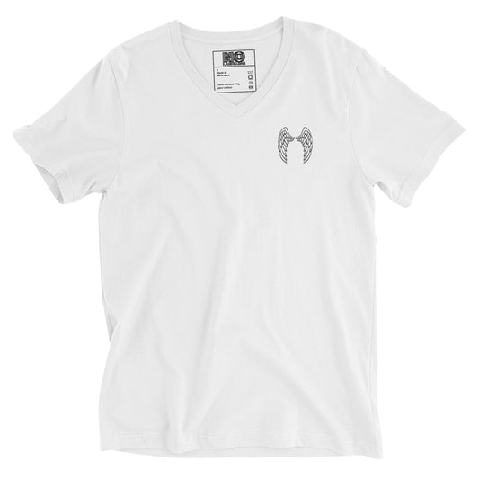Bible Quote T-Shirt, I Bore You In My Wings Scripture Verse, Unisex Short Sleeve V-Neck T-Shirt